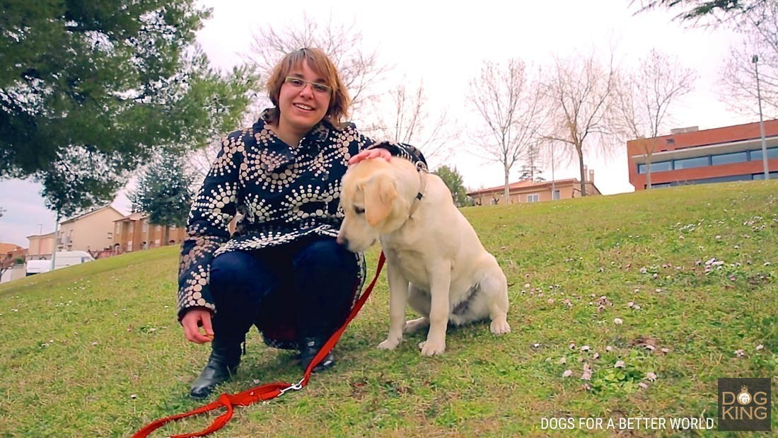 mujer con miedo a los perros