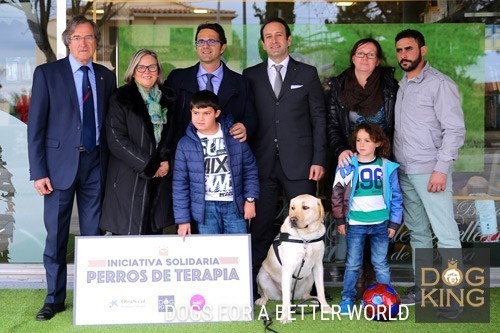 entrega perro de terapia asistencia terapeuta canino